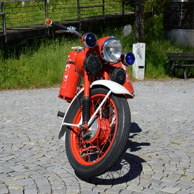 Melde-Motorrad